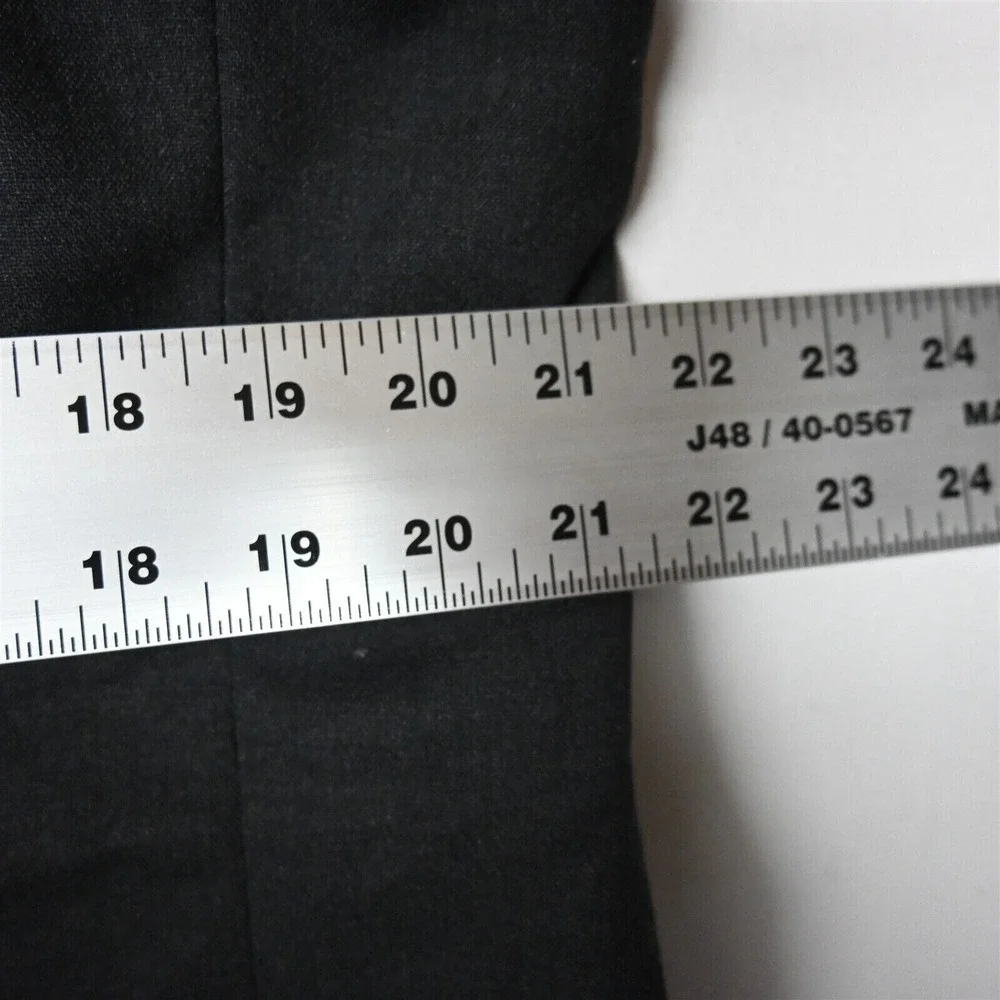 Vtg Neiman Marcus 42R Gray 100% Wool‎ Double Breasted Sport Coat Blazer Jacket